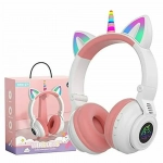 Unicorn STN-27 Ασύρματα Over Ear Ακουστικά Λευκά