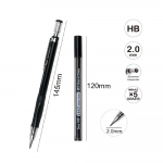 Μηχανικό Μολύβι 14.5εκ.με 5 Μύτες 2.0mm Ασημί Motarro MC029-13