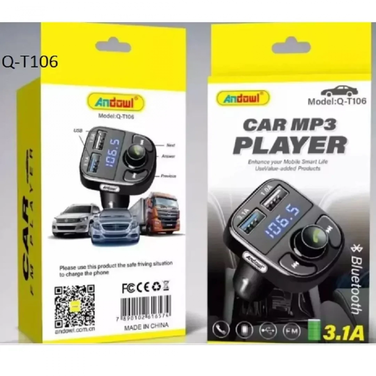 MP3 player αυτοκινήτου Q-T106 ANDOWL
