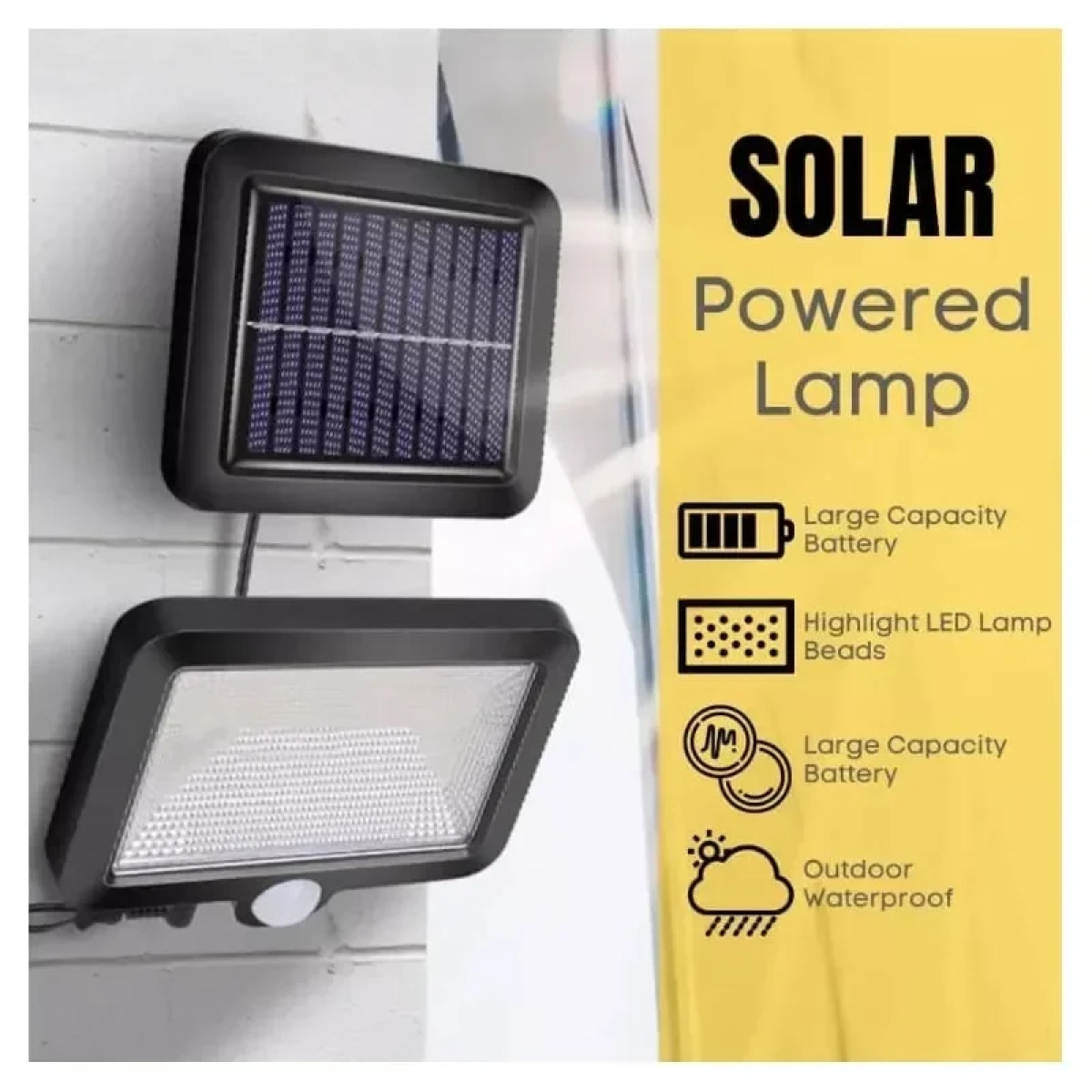 Προβολέας 10W Ηλιακός με Αισθητήρα Κίνησης Solar Motion Light 10W 900lm SL-F56