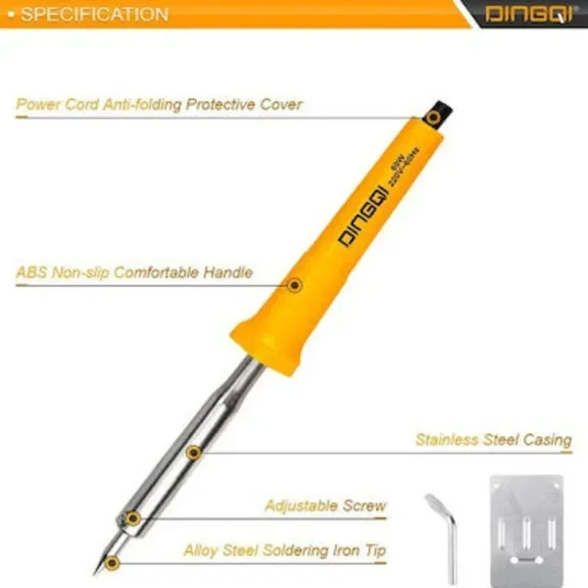 Πολυλειτουργικό κολλητήρι συγκόλλησης και ξύλου DingQi 73100