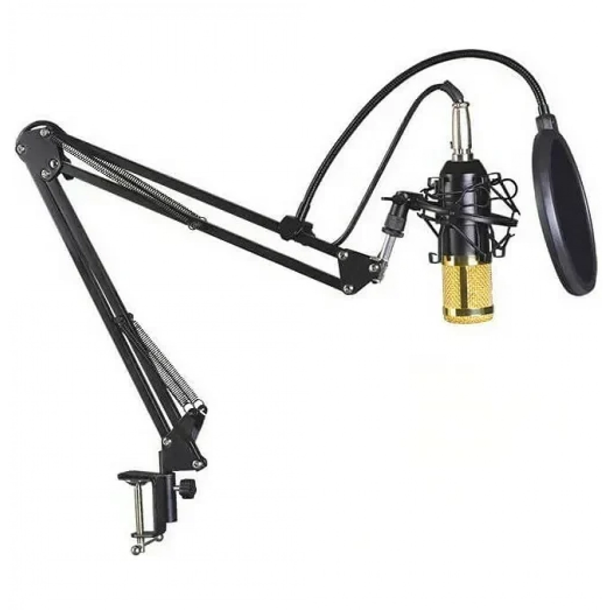 Πυκνωτικό Μικρόφωνο με Βύσμα XLR BM-800 Mic Kit Τοποθέτηση Shock Mounted/Clip On Φωνής - Image 3