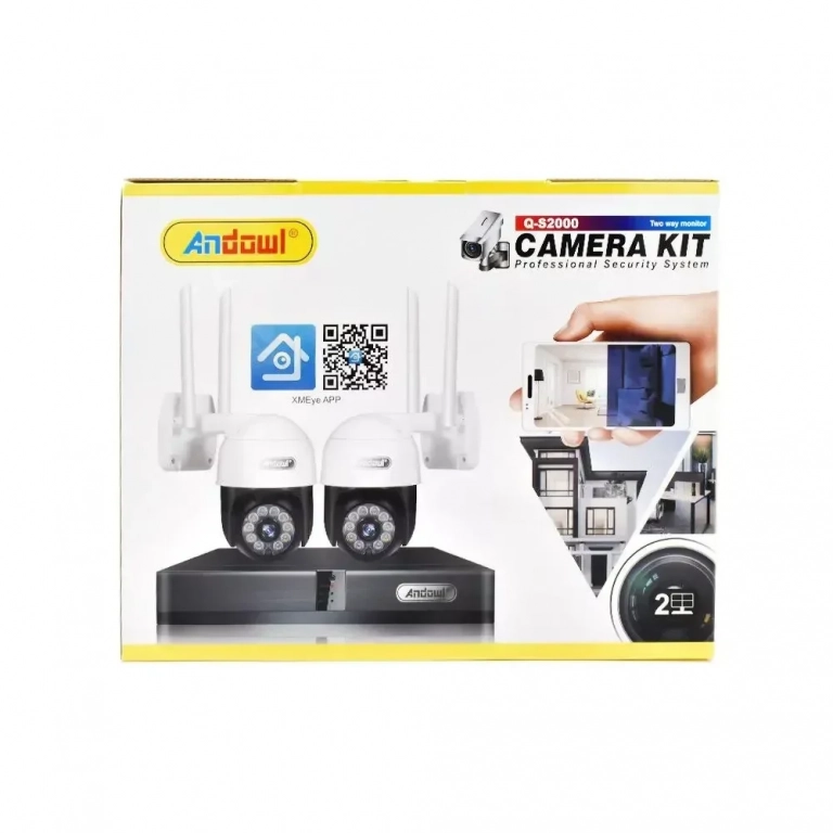 Σετ 2 καμερών αδιάβροχες με καταγραφικό Andowl Q-S2000