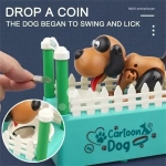 Κουμπαράς Παιχνίδι Πεινασμένο Σκυλάκι Piggy Bank Game Hungry Cartoon Dog Delight Pet Home Blue Material ABS (oem) Πλαστικό
