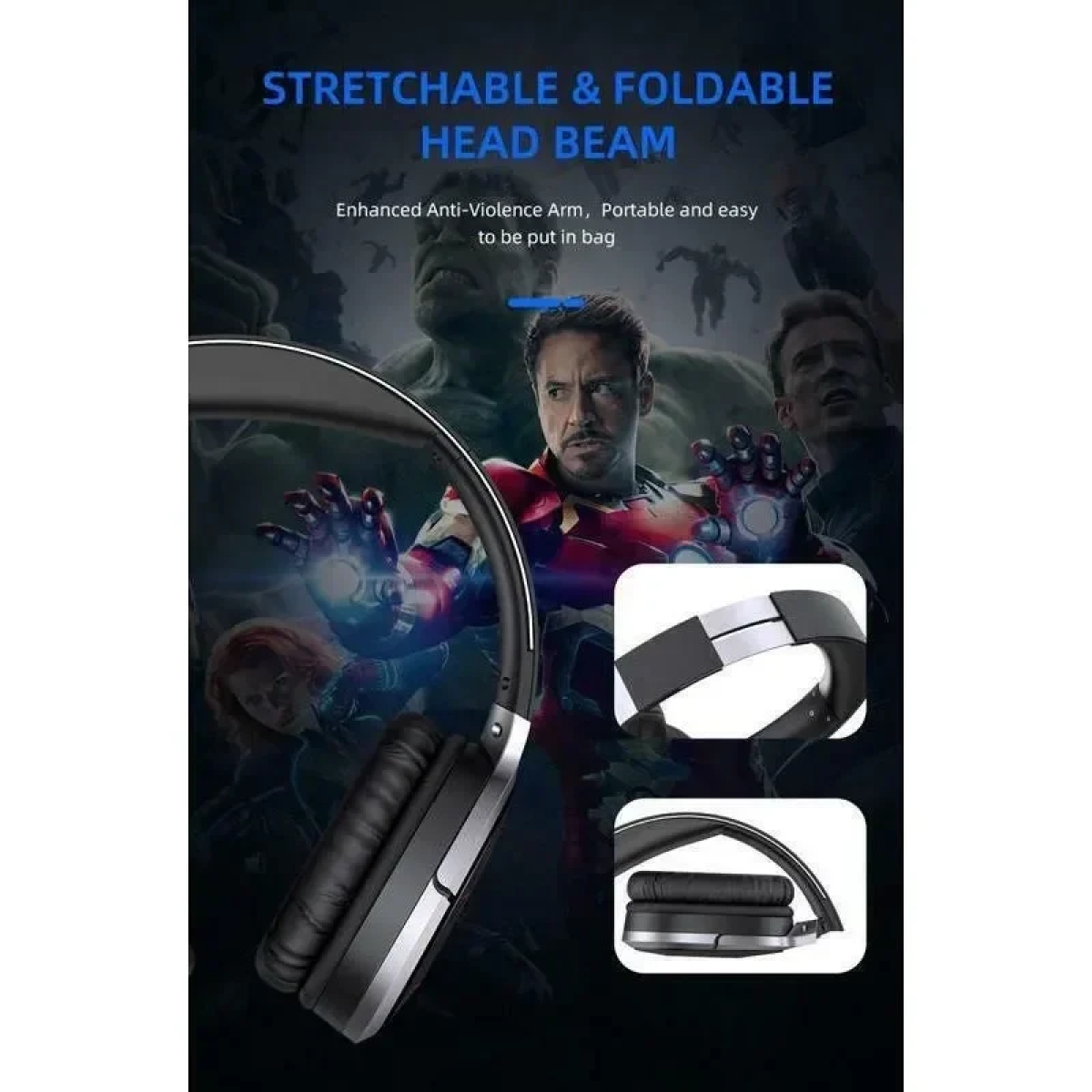 Ασύρματα Ακουστικά Gaming με Μικρόφωνο Awei A799BL (Μαύρο-Γκρι)