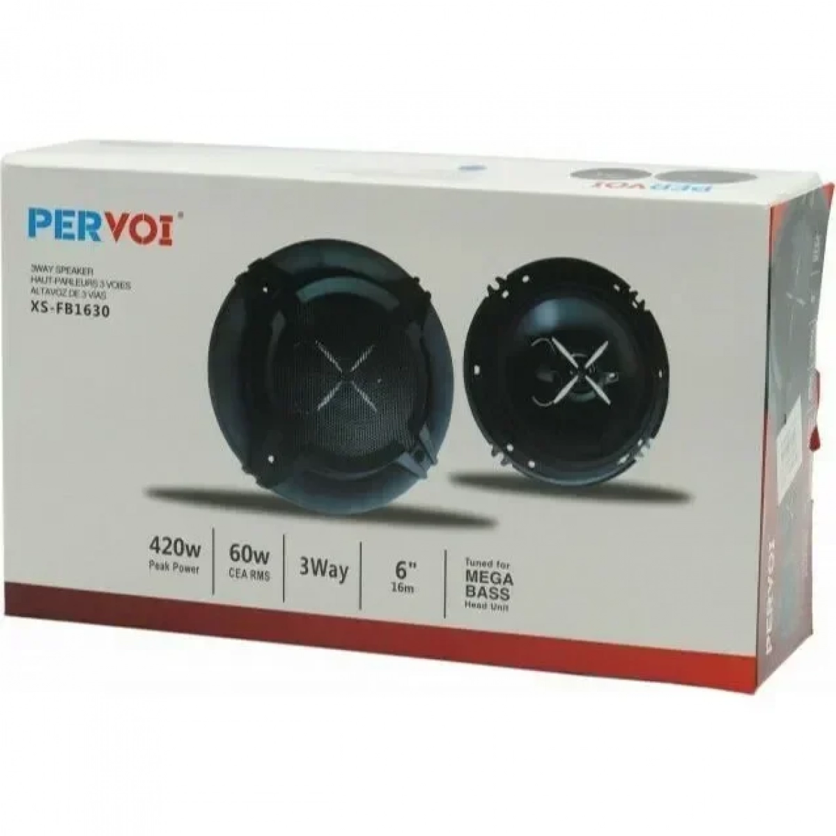 Σετ Ηχεία Αυτοκινήτου 3 Δρόμων 6'' 2τεμ 420W XS-FB1630