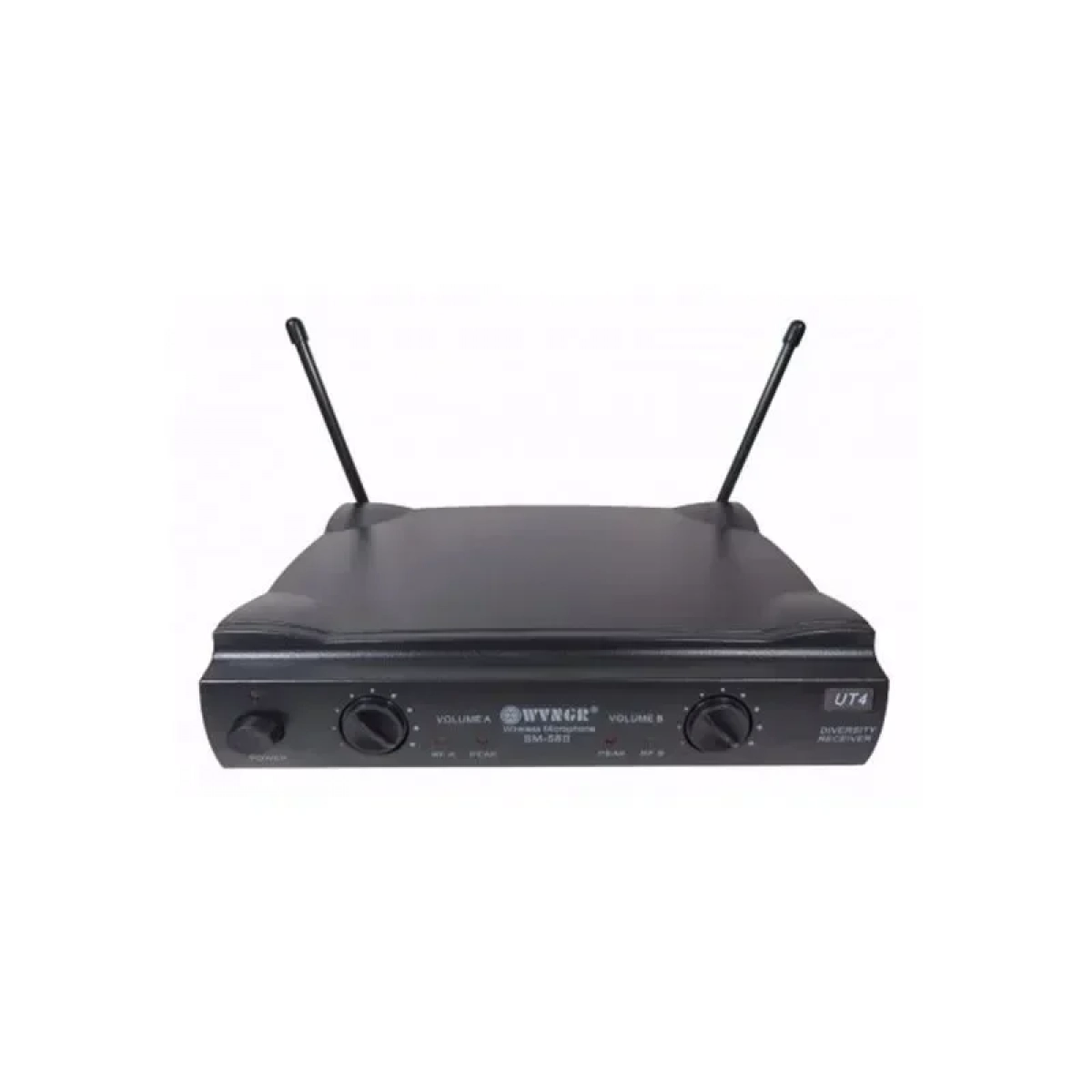 WVNGR Σύστημα Karaoke με Ασύρματα Μικρόφωνα SM-58II σε Μαύρο Χρώμα