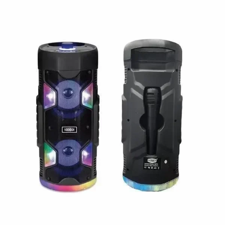 Φορητό ηχείο Bluetooth Super Bass για Καραόκε εσωτερικού και εξωτερικού χώρου με USB/TF/LED Light/FM SOONBOX S4406