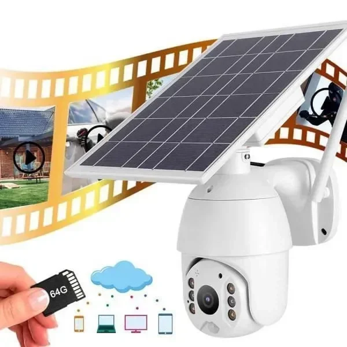 IP Wi-Fi Κάμερα 1080p Αδιάβροχη με Φακό 3.6mm 051283