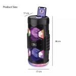 Φορητό ηχείο Bluetooth Super Bass για Καραόκε εσωτερικού και εξωτερικού χώρου με USB/TF/LED Light/FM SOONBOX S4406