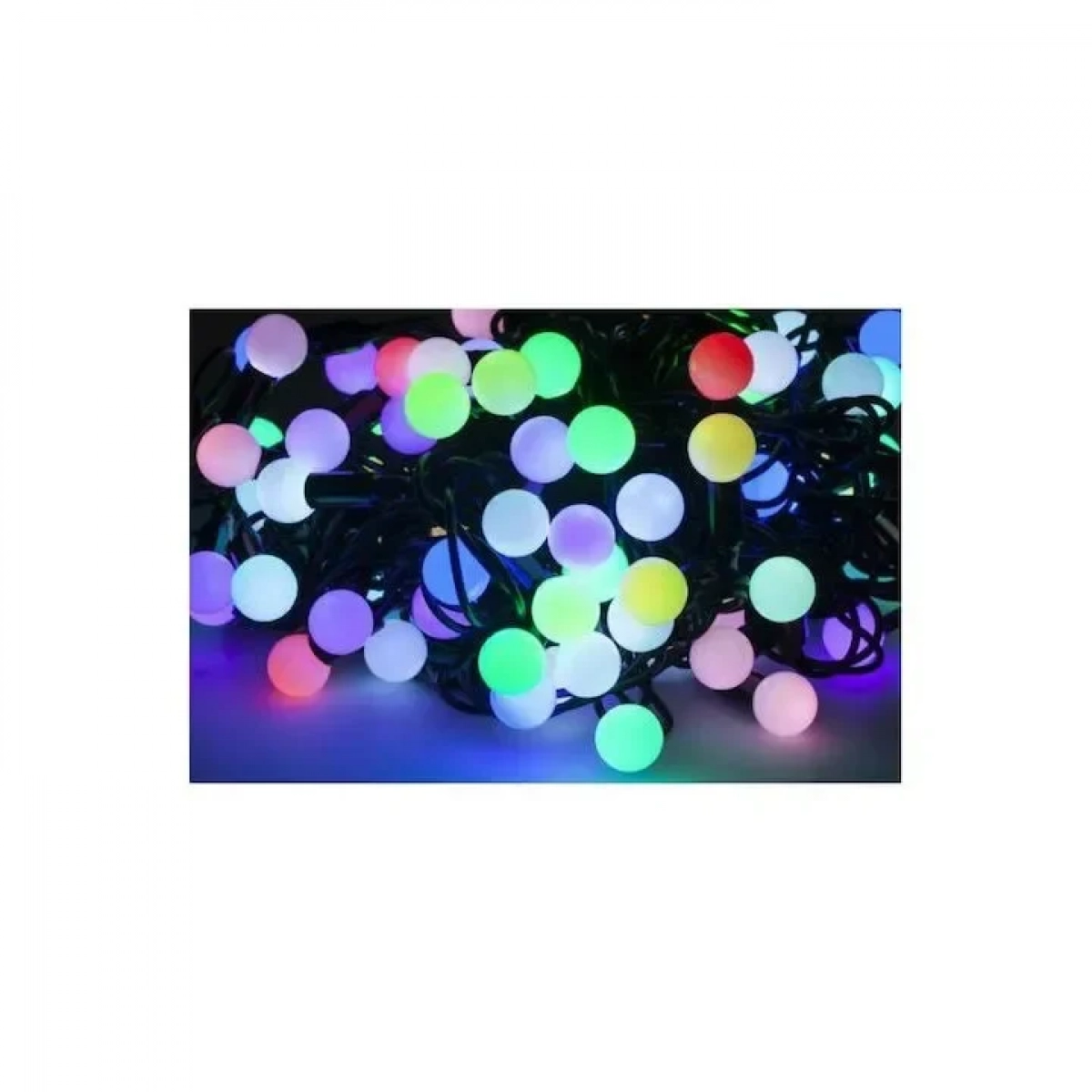 100 Λαμπάκια LED Πολύχρωμα Επεκτάσιμα , Σειρά, Ρεύματος 10m