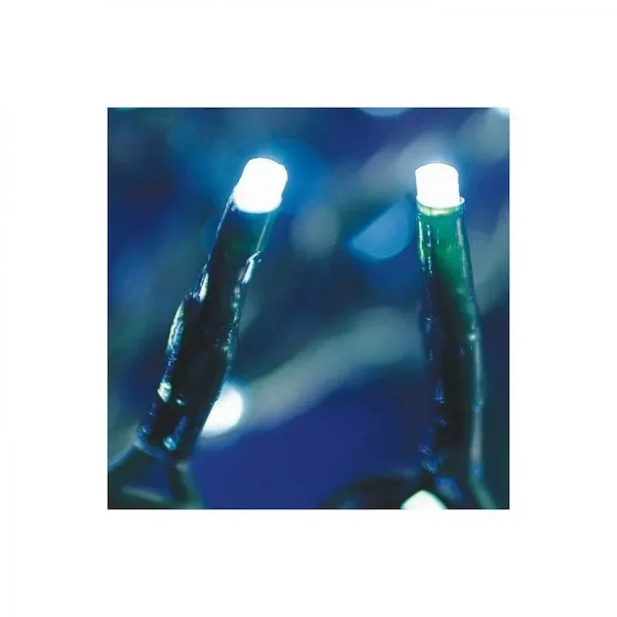 100 Λαμπάκια LED Ψυχρό Λευκό Επεκτάσιμα , Σειρά, Πράσινο Καλώδιο Ρεύματος 8m