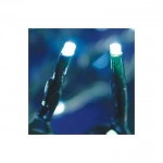 100 Λαμπάκια LED Ψυχρό Λευκό Επεκτάσιμα , Σειρά, Πράσινο Καλώδιο Ρεύματος 8m