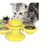 Παιχνίδι Γάτας Ανεμόμυλος με Φωτάκια LED Κίτρινο