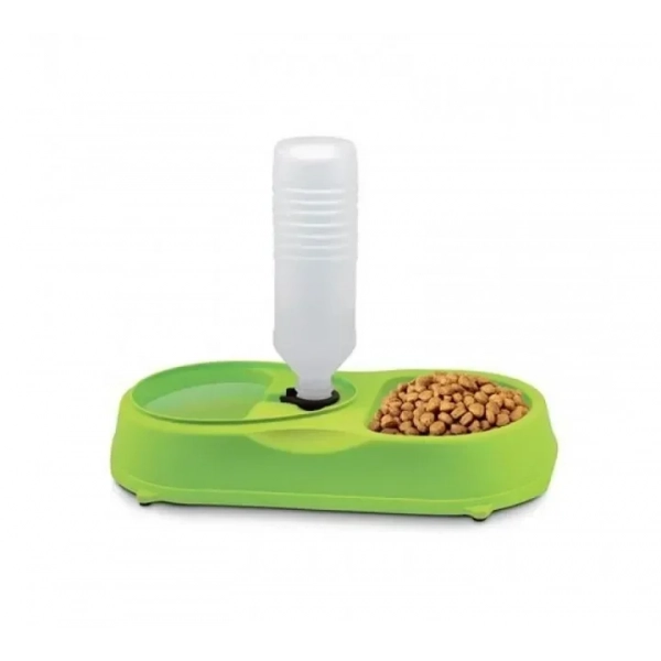 Ποτίστρα Ταΐστρα για Μικρόσωμα Κατοικίδια Πράσινο 350ml