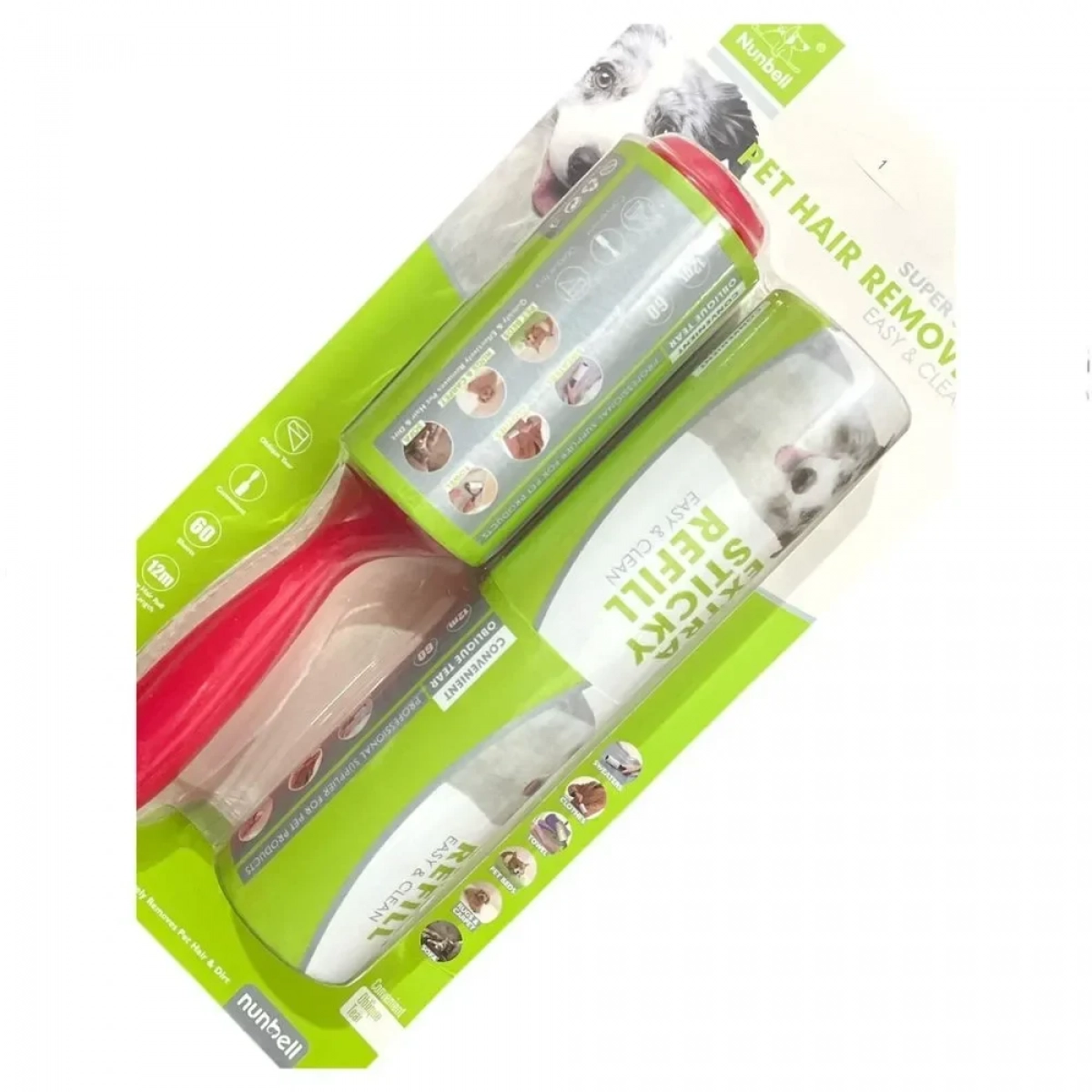 Αυτοκόλλητο Ρολό Αφαίρεσης Τριχών 12M 60 Φύλλων Nunbell Sticky Roller Refill - Photo5