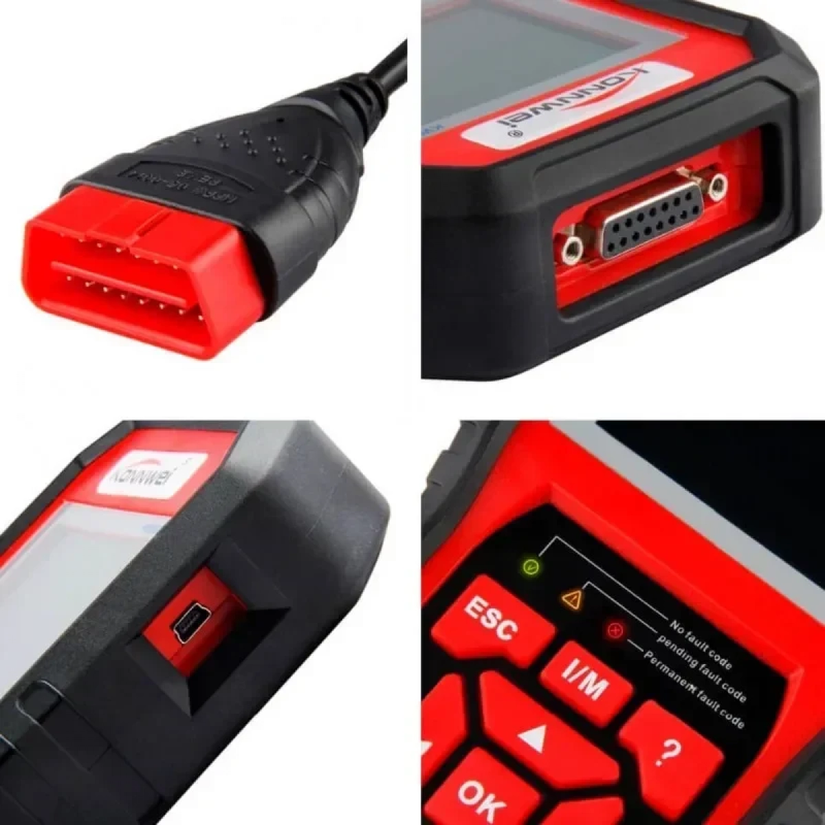 Konnwei KW850 Διαγνωστικό Αυτοκινήτου Ψηφιακό OBD 2 με Καλώδιο Συμβατό με Android