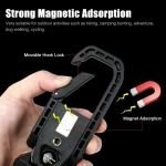 Προβολέας Working Lamp Flashlight USB Επαναφορτιζόμενο με Γάντζο W598A Μαύρο