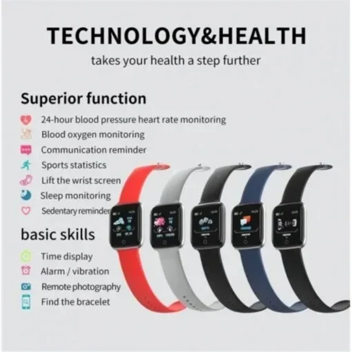 Smartwatch-Bluetooth M6 (black)