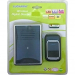 Αδιάβροχο Ασύρματο Κουδούνι Εμβέλειας luckarm D3906, Με Ρυθμιζόμενη Ένταση, Φωτισμό Και 25 Μελωδίες - Cb