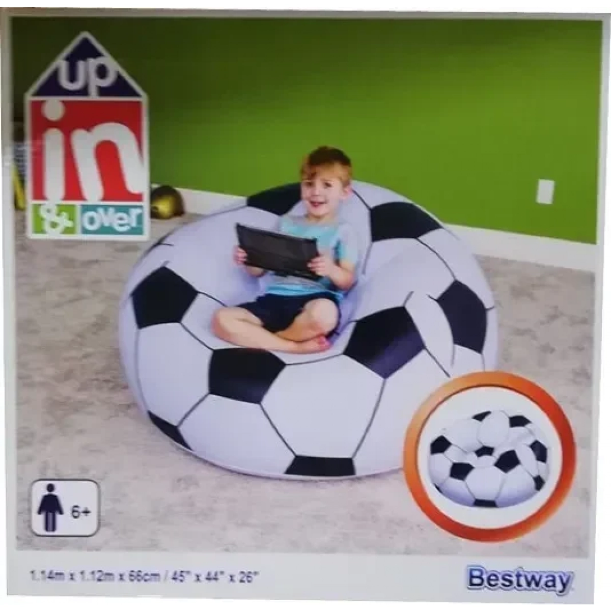 Bestway Πολυθρόνα Up In & Over Soccer Ball 66cm - Image 2