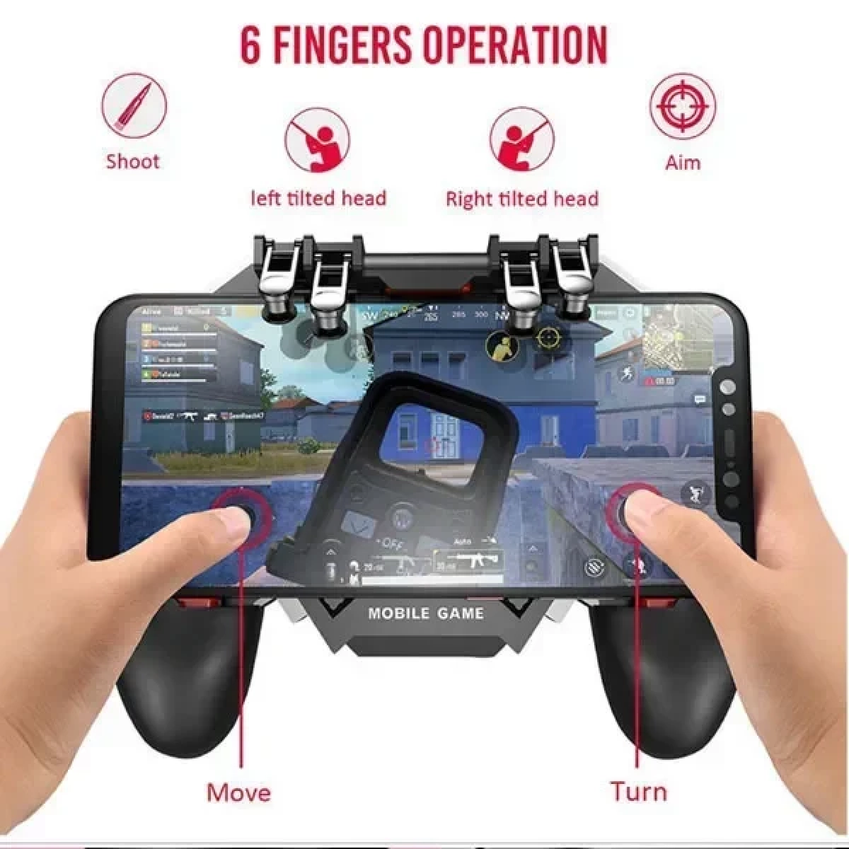 AK77 Ασύρματο Gamepad για Android / iOS Μαύρο - Image 2