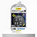 Andowl USB 2.0 HI-SPEED Hub 8 Θυρών Με Καλώδιο 60cm Q-HU800 Μαύρο