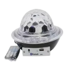 Φωτορυθμικό LED περιστρεφόμενο και Bluetooth ηχείο με επιλογές προγράμματος, UFO Bluetooth Crystal Magic Ball