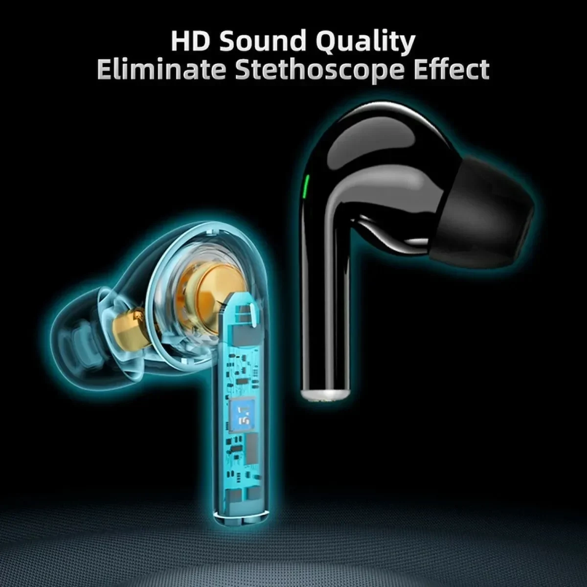 Awei T29 Pro In-ear Bluetooth Handsfree Κίτρινο