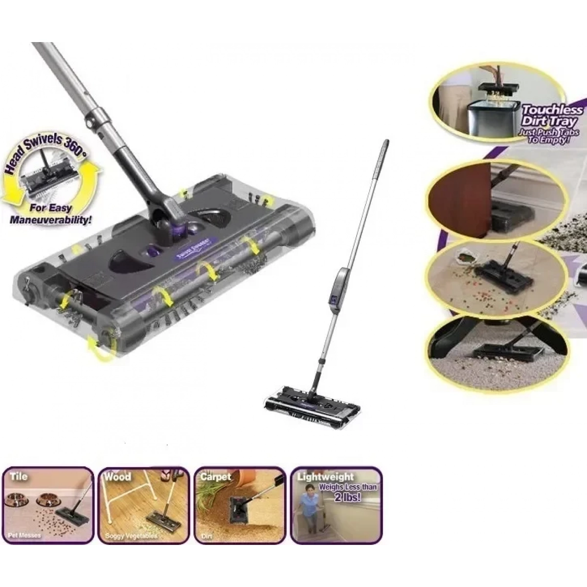Επαναφορτιζόμενη Σκούπα Swivel Sweeper max - Image 5