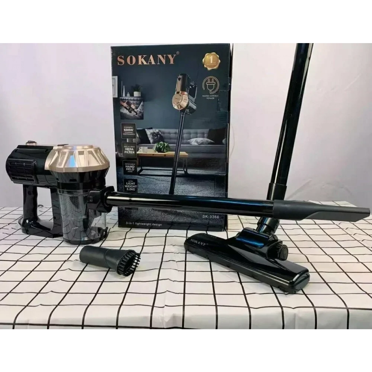 Sokany SK-3366 Ηλεκτρική Σκούπα Όρθια 600W JY-868B - Image 6
