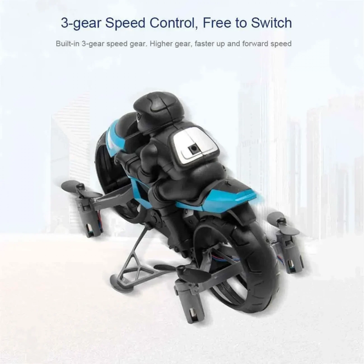 2IN1 2.4ghz Flying Motorcycle- Remote Control Quadcopter -3325