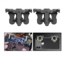 R11 Fire Trigger Buttons Titanium Alloy King Of Chicken Ζευγάρι Εξωτερικών Πλήκτρων For PUBG STG FPS TPS Shooting Game - ΜΑΥΡΟ