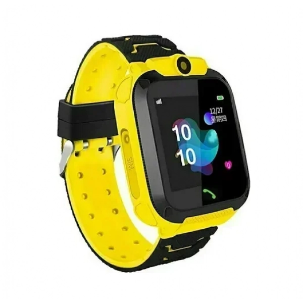 Παιδικό Smartwatch με GPS και Καουτσούκ/Πλαστικό Λουράκι Κίτρινο Q12
