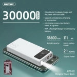 REMAX Power bank RPP-112 High Capacity 4 USB Port 30000mAh / Λευκο - Image 2