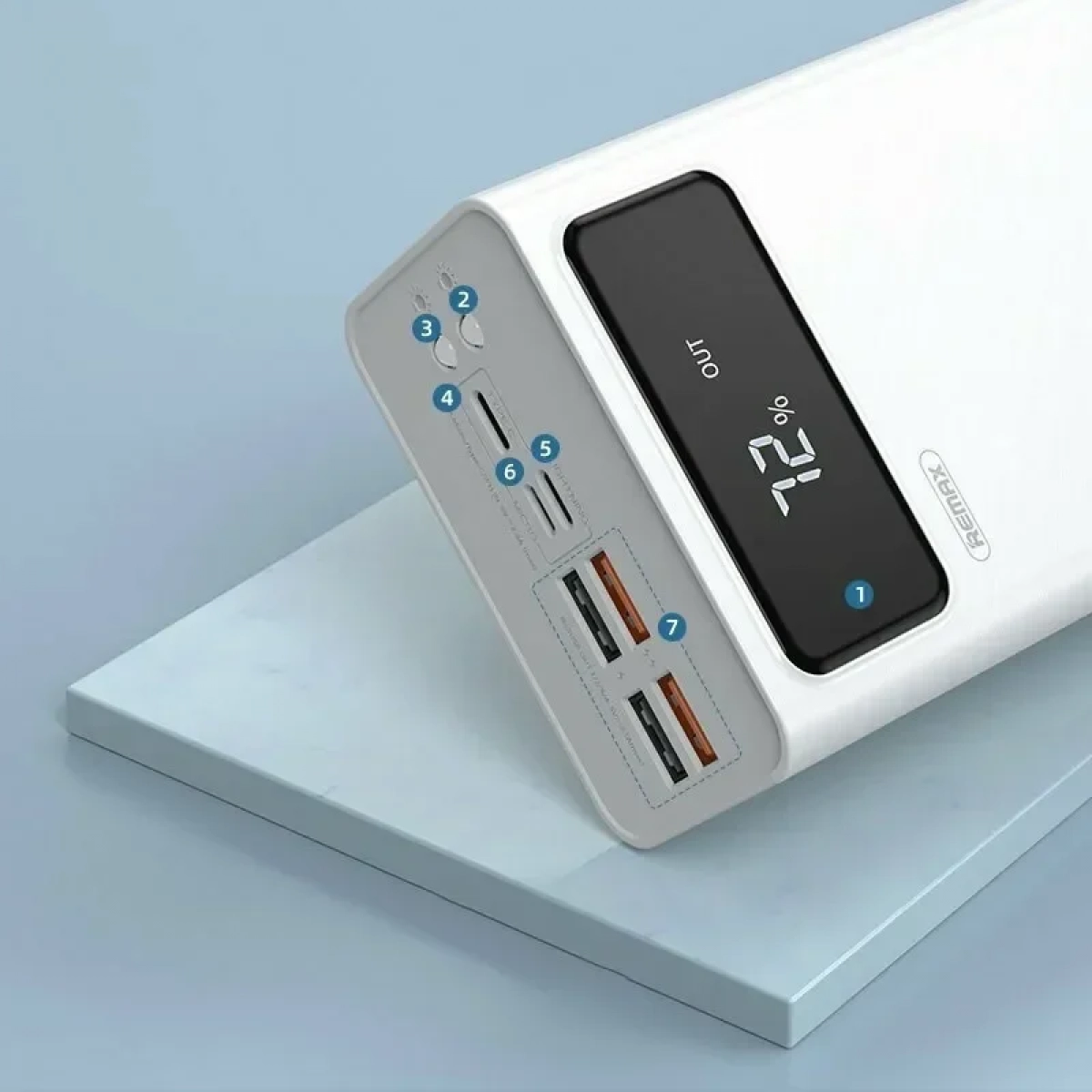 Remax Power Bank RPP-162 50000mAh Λευκό - Image 2