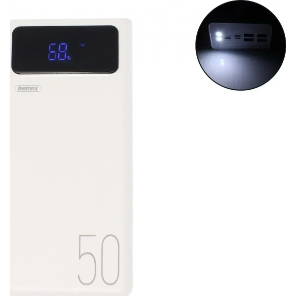 Remax Power Bank RPP-162 50000mAh Λευκό
