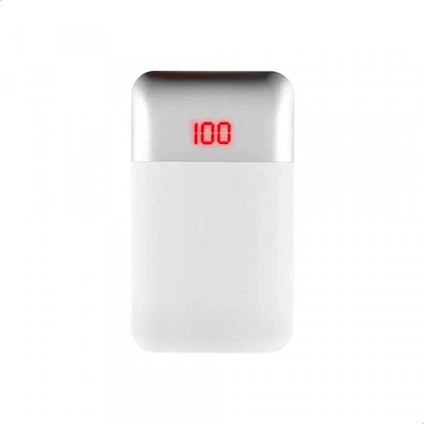 WK Design MAK WP-019 Dual USB 10000mAh PowerBank With LED Display- ΛΕΥΚΟ