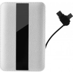 WK Sinjur WP-083 POWER BANK με Καλώδιο 3 σε 1 10000mAh Λευκό