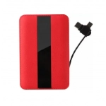 WK Sinjur WP-083 POWER BANK με Καλώδιο 3 σε 1 10000mAh Κόκκινο