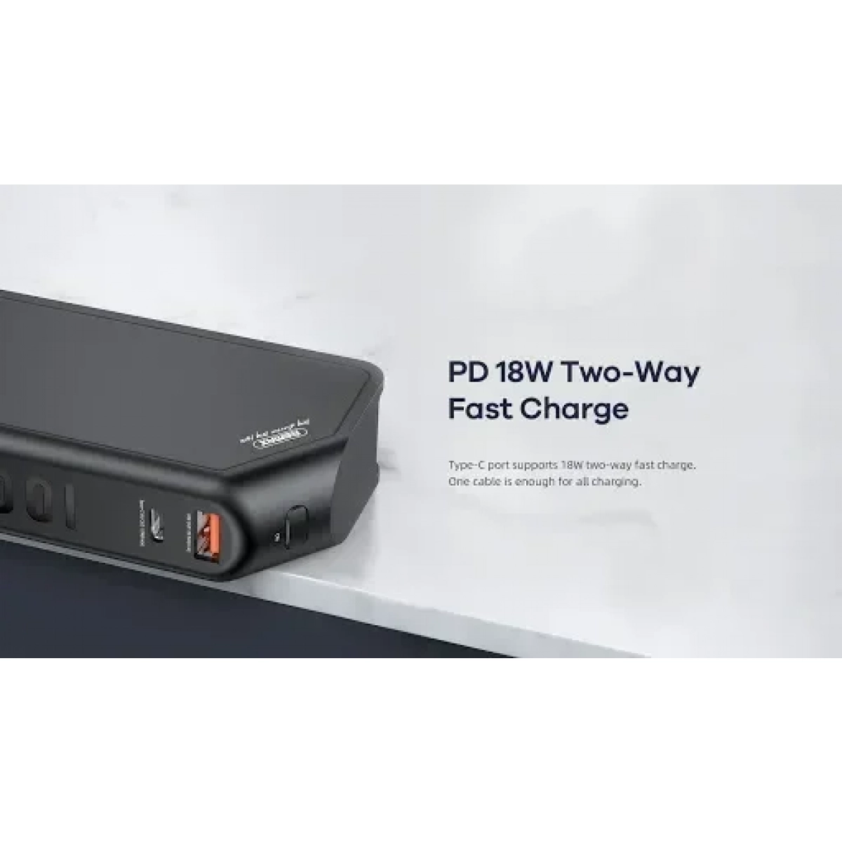 Remax Power Bank RPP-172 10000mAh 22.5W με Γρήγορη Φόρτιση και USB-C Μαύρο - Image 2