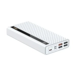 Remax Power Bank RPP-197 30000mAh 22.5W με Γρήγορη Φόρτιση και USB-C Λευκό