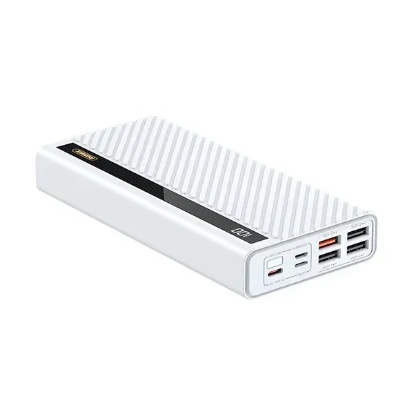 Remax Power Bank RPP-197 30000mAh 22.5W με Γρήγορη Φόρτιση και USB-C Λευκό