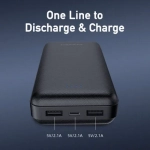 Awei Power Bank P6K 20000mAh Μαύρο