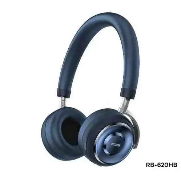 Remax RB-620HB Ασύρματα Bluetooth On Ear Ακουστικά με 18 ώρες Λειτουργίας Μπλε