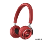 Remax RB-620HB Ασύρματα Bluetooth On Ear Ακουστικά με 18 ώρες Λειτουργίας Κόκκινα