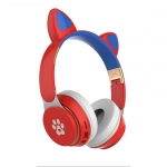 Wireless Headphone Cat Ear T22 Κόκκινα