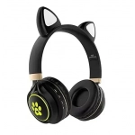 Wireless Headphone Bluetooth Cat Ear T23 Μαύρο