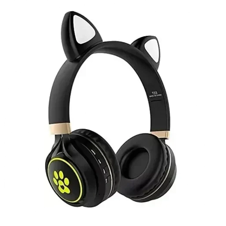 Wireless Headphone Bluetooth Cat Ear T23 Μαύρο