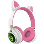 Wireless Headphone Bluetooth Cat Ear T23 Άσπρο